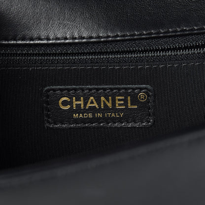Chanel Lambskin Quilted New Medium Boy Flap Black 6 of 14