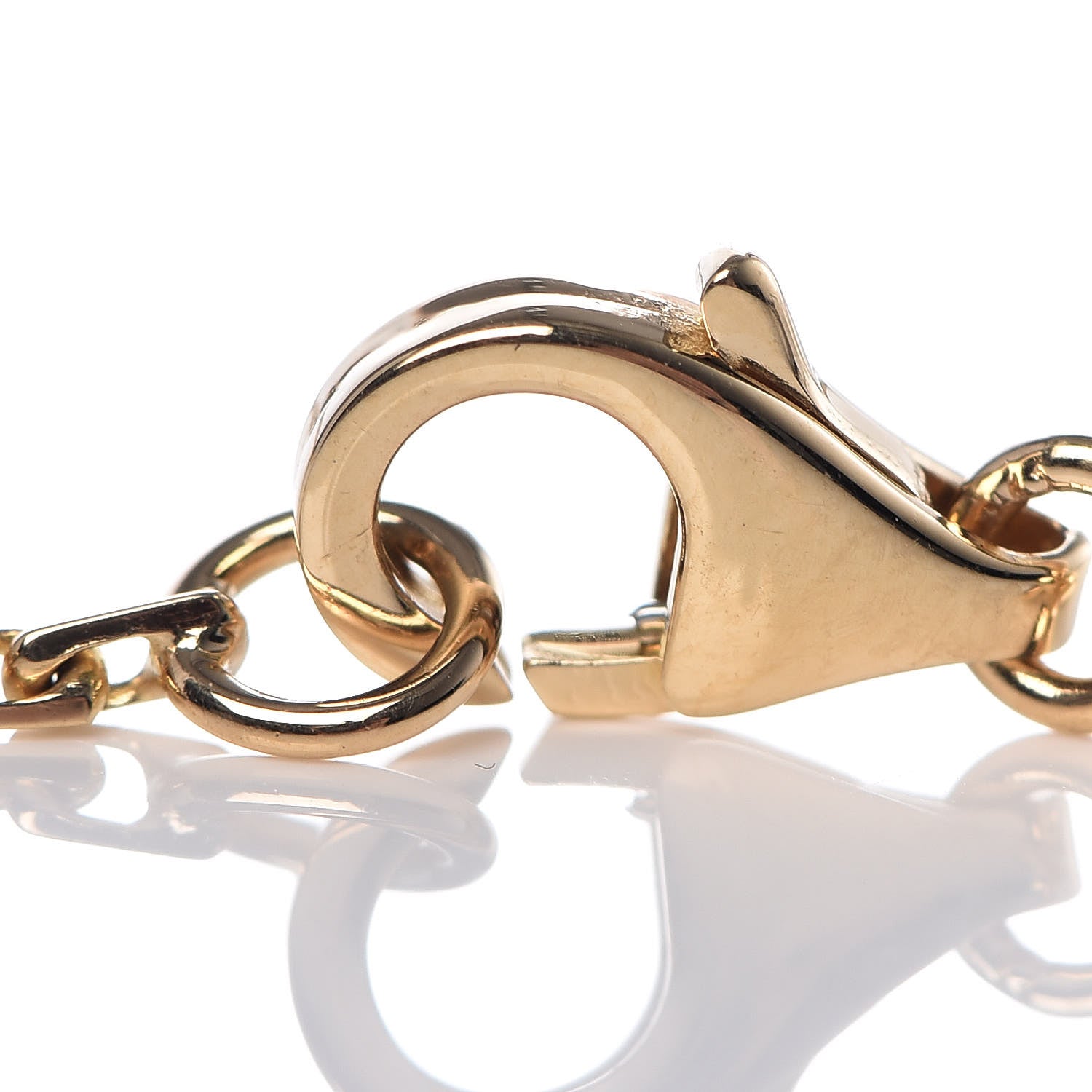 Cartier 18K Yellow Gold Diamond Interlocking LOVE Necklace 5 of 6
