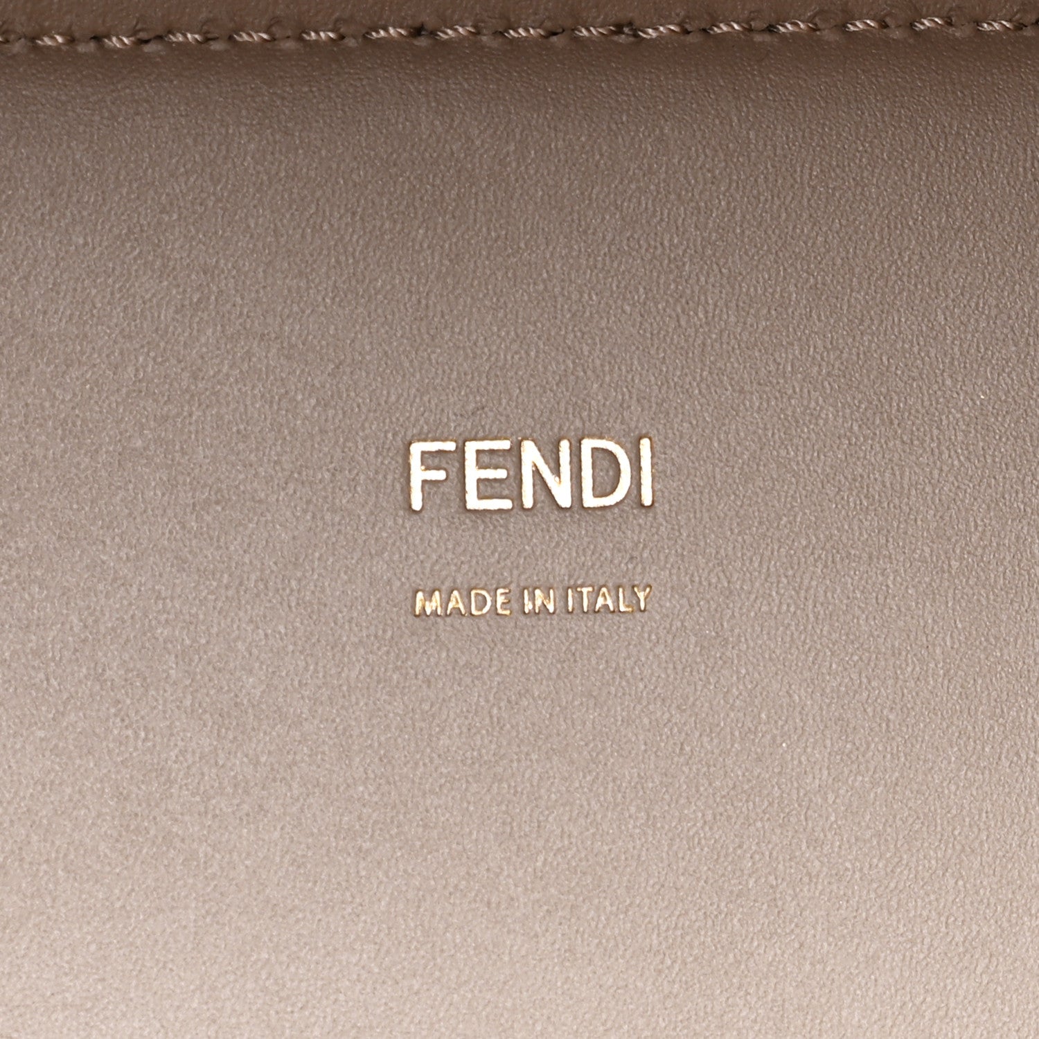 Fendi Vitello King Plexiglass Logo Embossed Medium Fendi Sunshine Shopper Tote Tortora 6 of 9