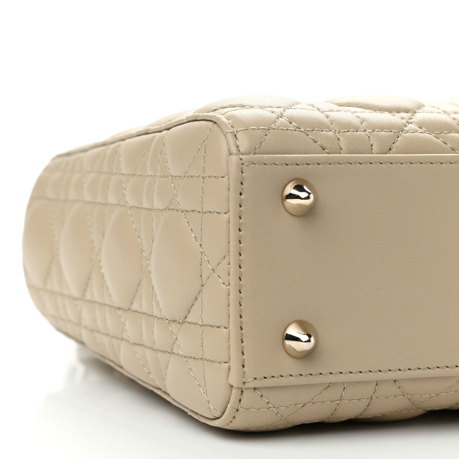 Christian Dior Lambskin Cannage Small My ABC Lady Dior Beige 9 of 10