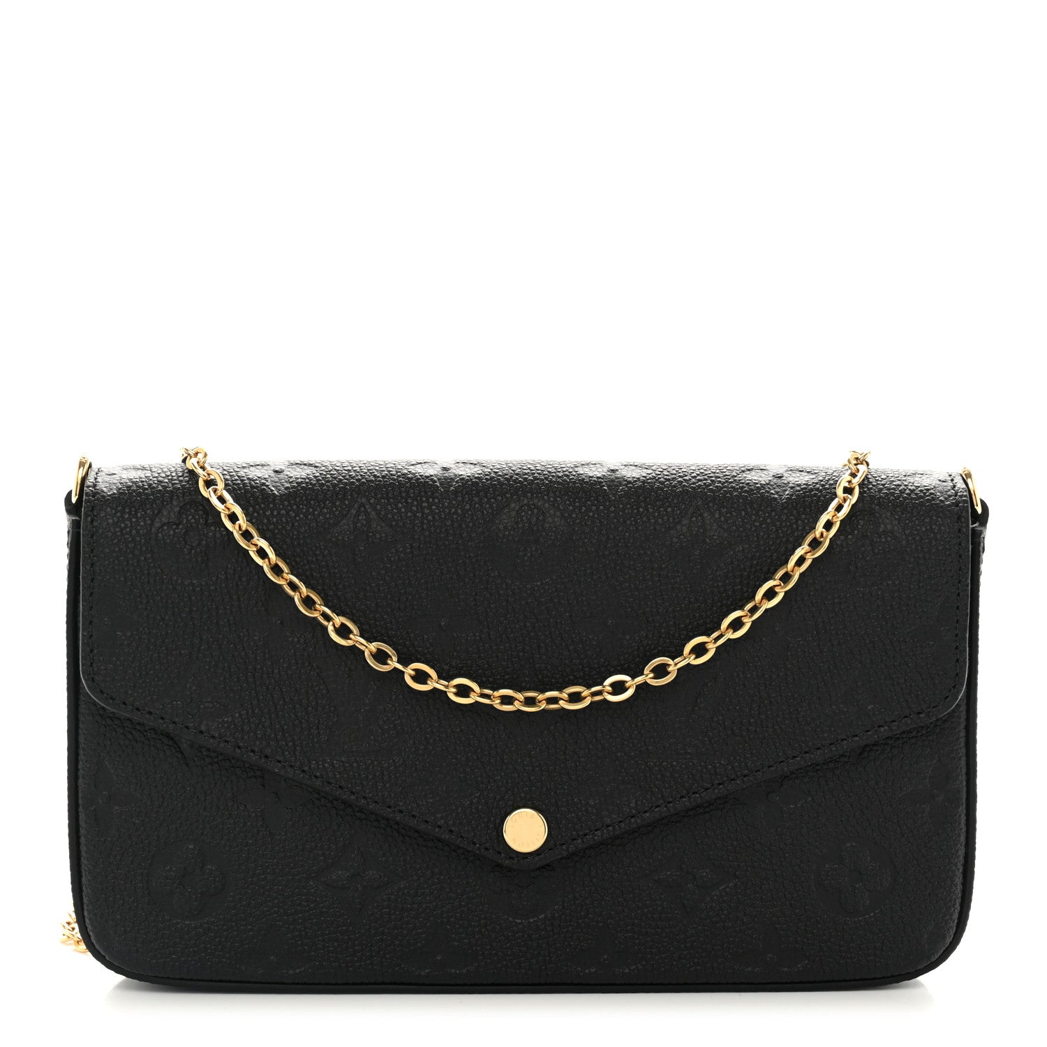 Louis Vuitton Empreinte Pochette Felicie Chain Wallet Black 1 of 10