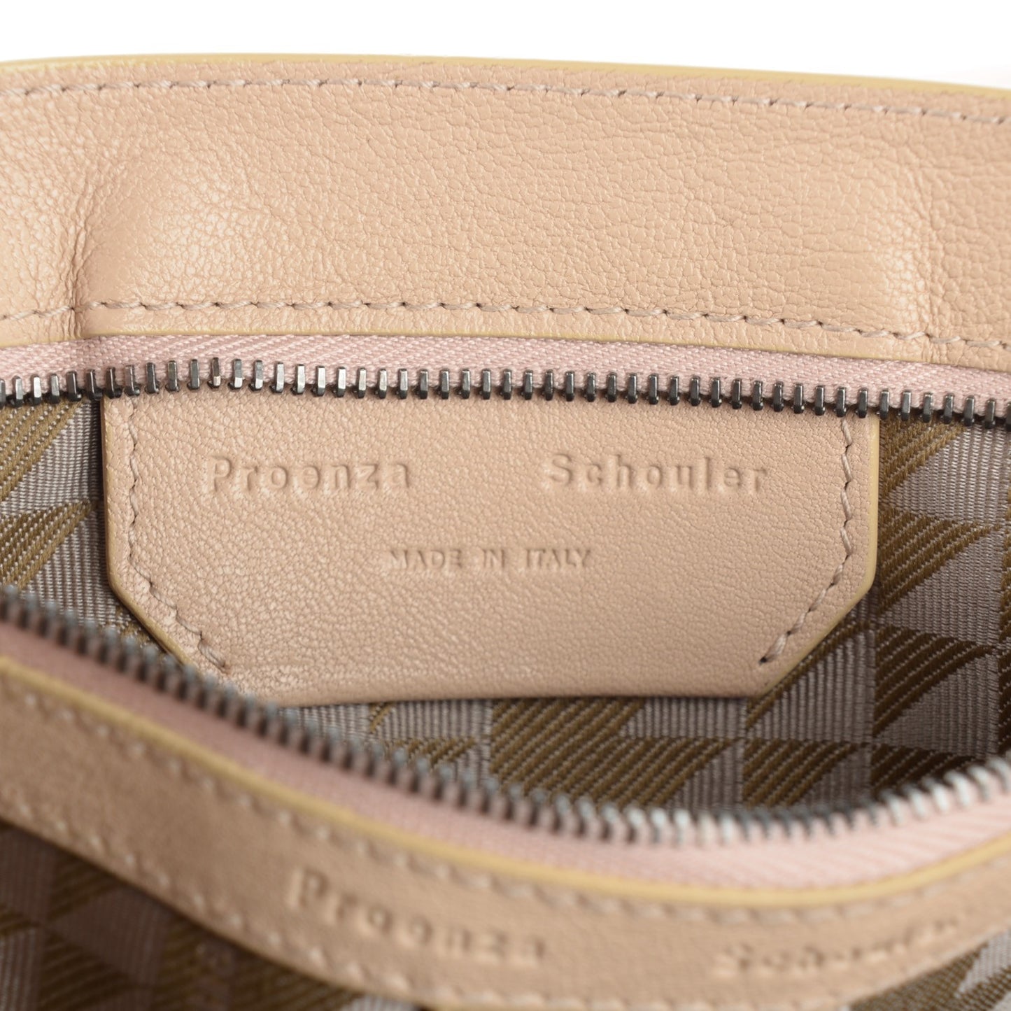 Lambskin Fringe Medium PS1 Satchel Nude