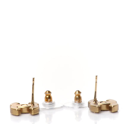 Chanel Crystal CC Earrings Gold 3 of 5