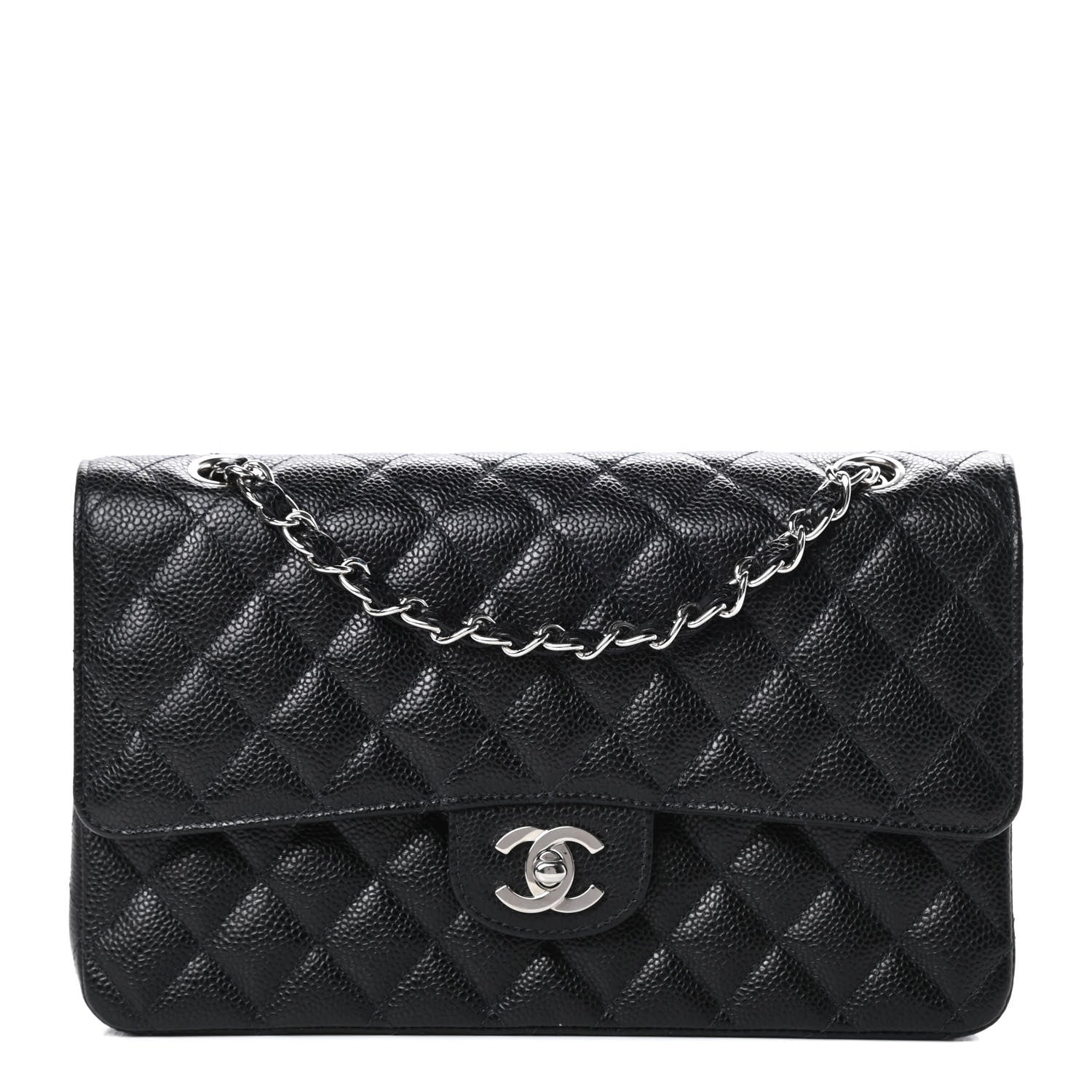Chanel Caviar Quilted Medium Double Flap Black 1 of 13