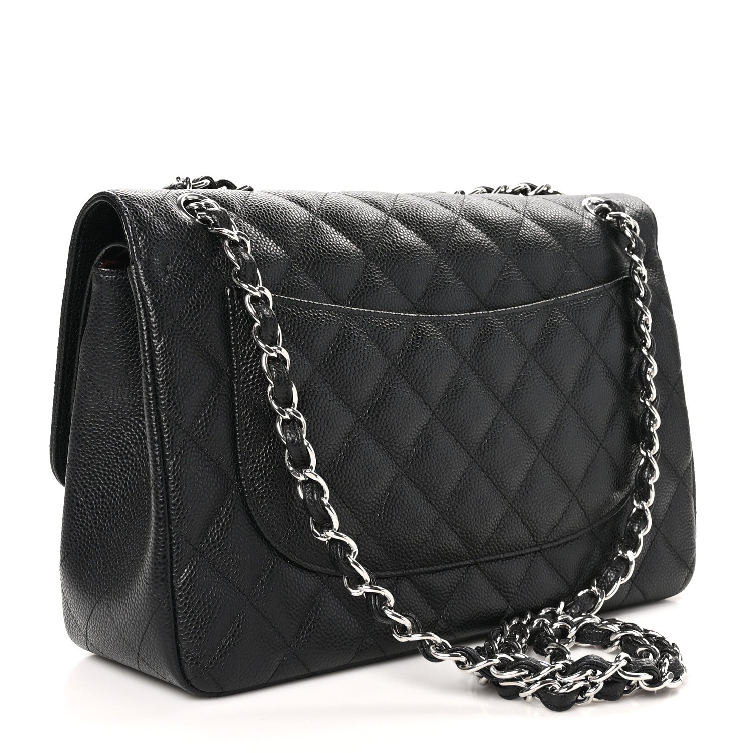 Chanel Caviar Quilted Jumbo Double Flap Black 3 of 10