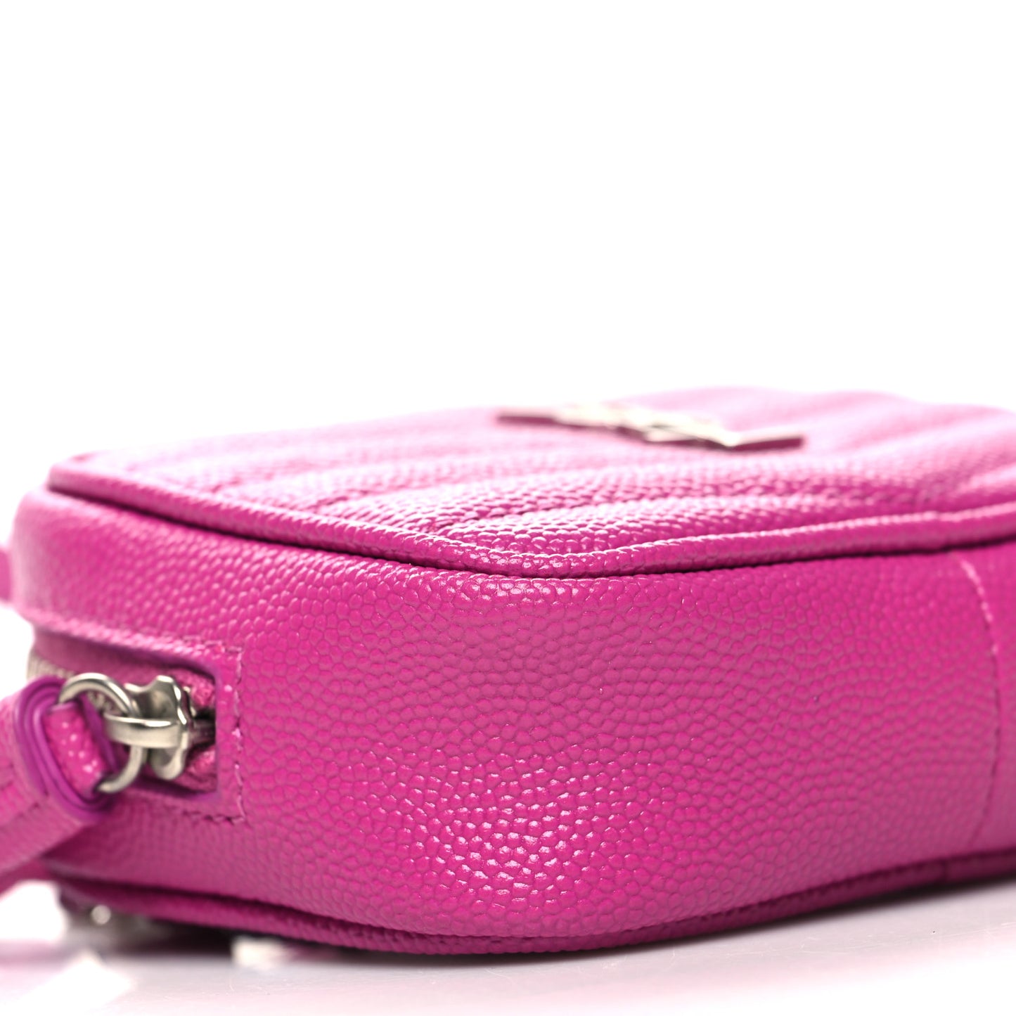 Grain De Poudre Matelasse Monogram Baby Lou Camera Bag Electric Fuxia