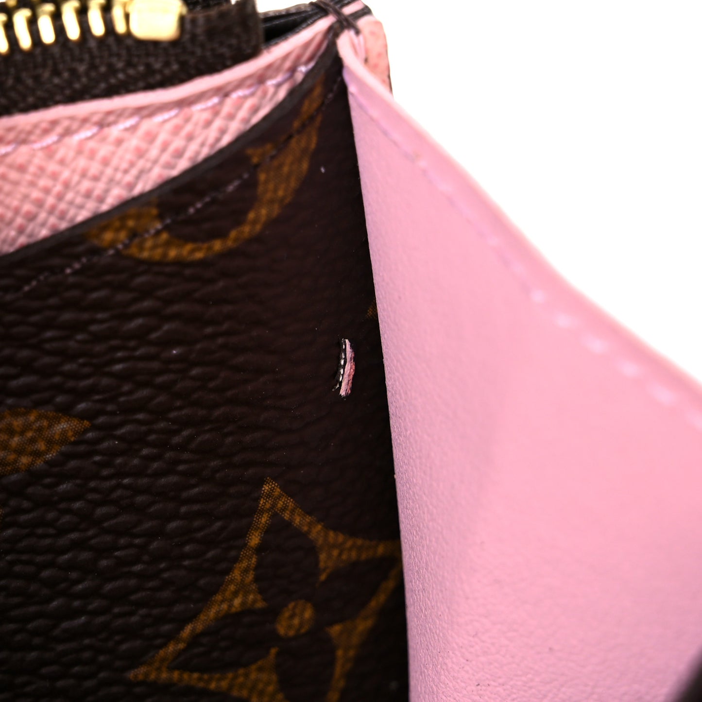 Monogram Emilie Wallet Rose Ballerine