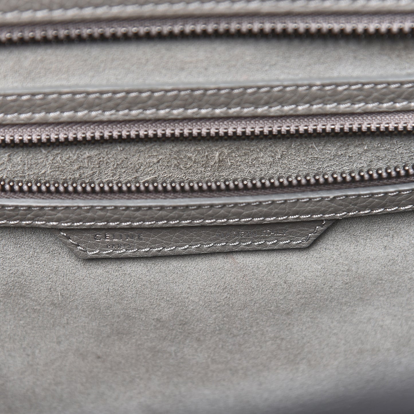 Drummed Calfskin Mini Luggage Souris