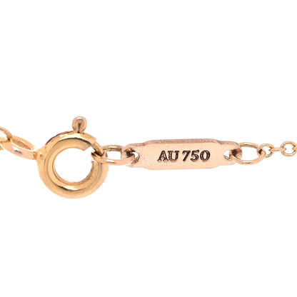Tiffany 18K Rose Gold Small Oval Key Pendant Necklace 6 of 7