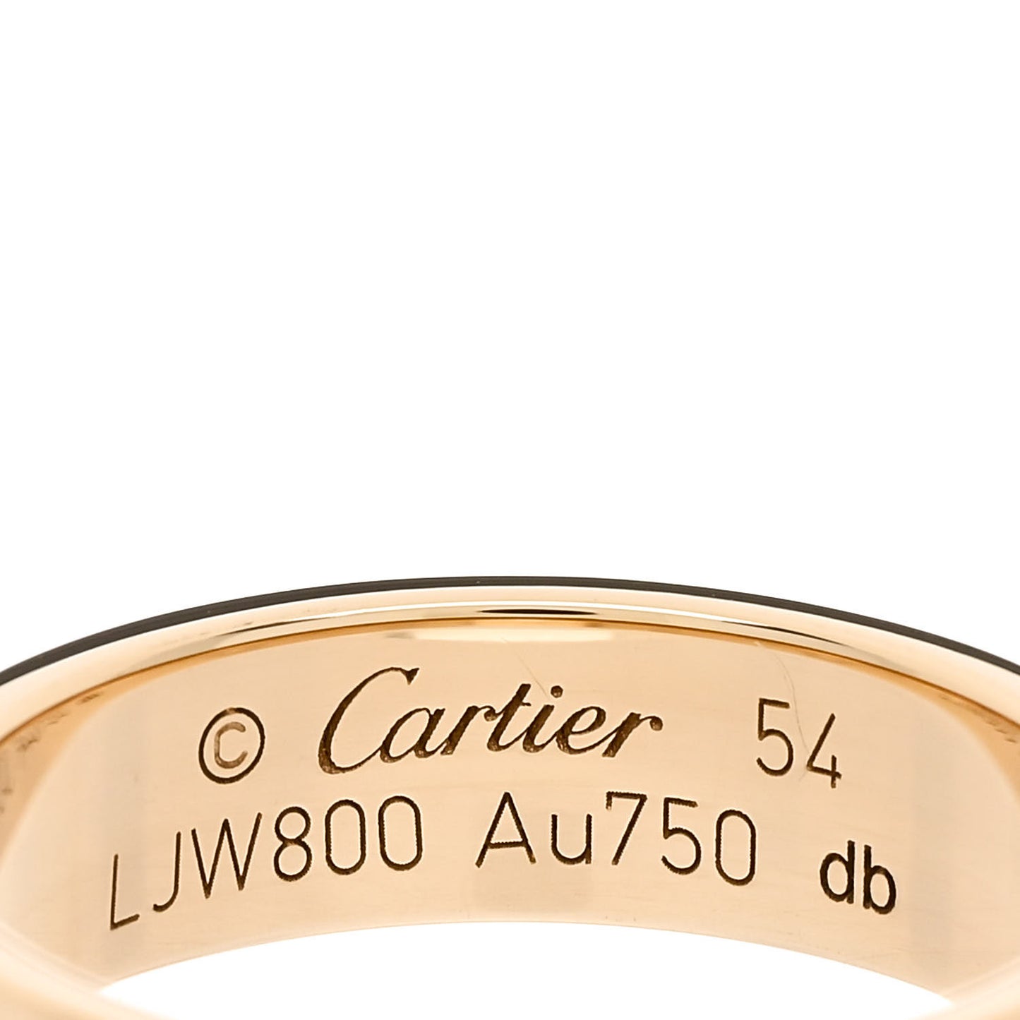 18K Yellow Gold 5.5mm LOVE Ring 54 6.75