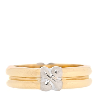 Tiffany 18K Yellow White Gold Diamond Signature X Ring 50 5.5 3 of 4