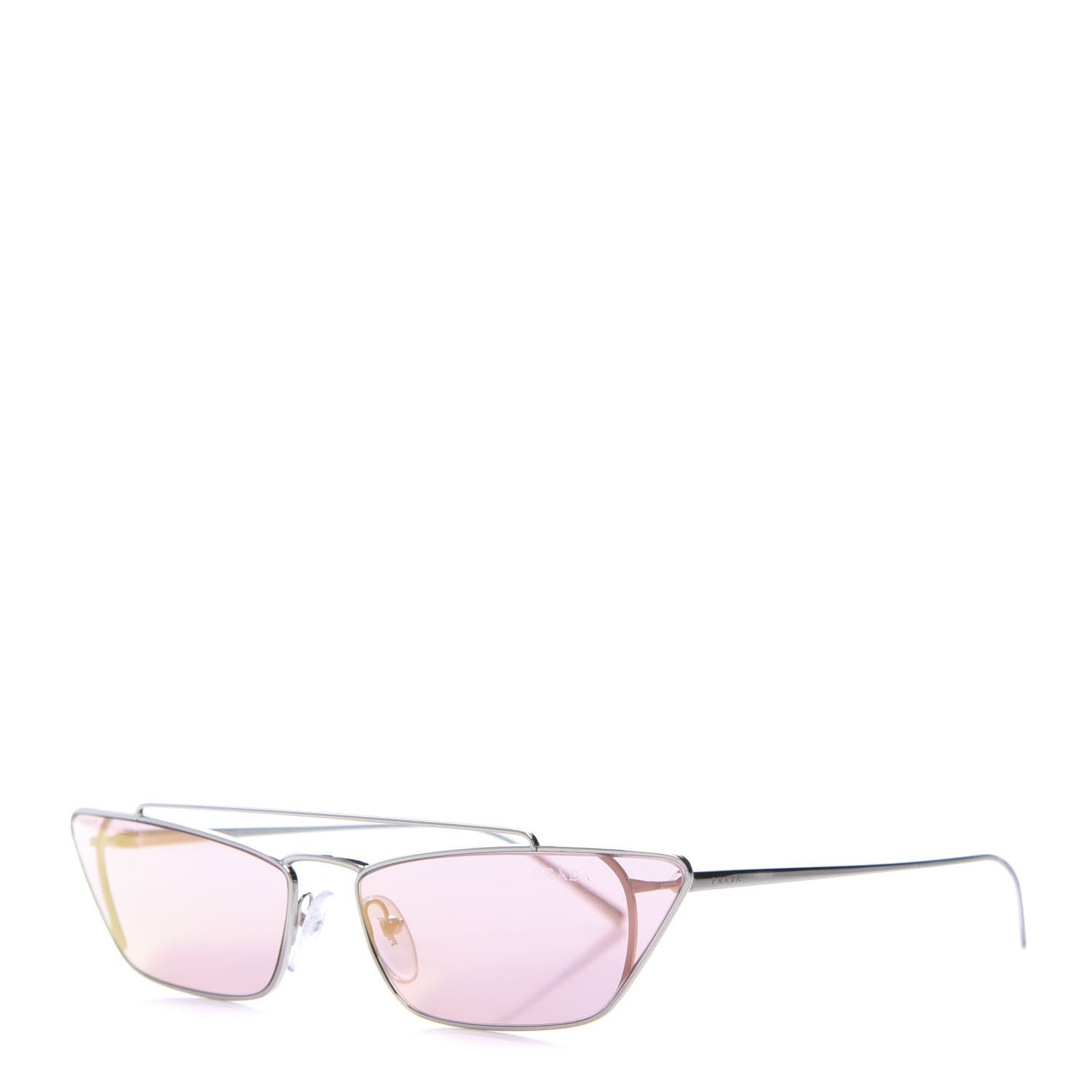 Prada Cat Eye Sunglasses SPR 64U Pink 1 of 8