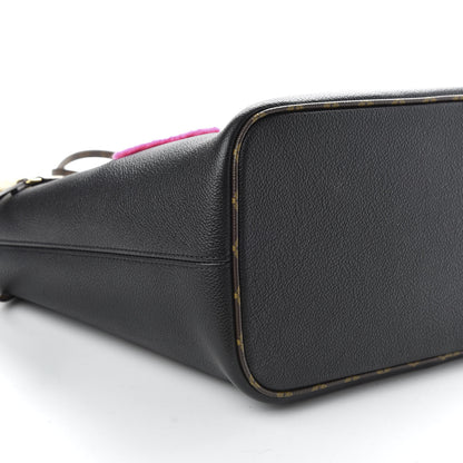 Louis Vuitton Calfskin Monogram Teddy Neverfull MM Black 7 of 10
