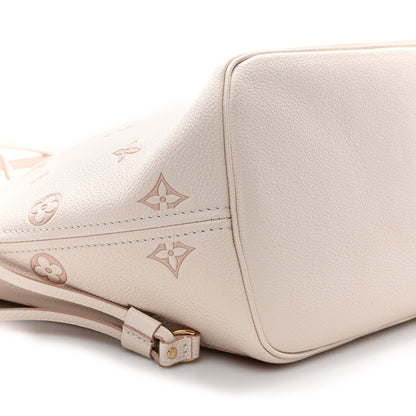 Louis Vuitton Monogram Debossed Neverfull MM Eden 8 of 9