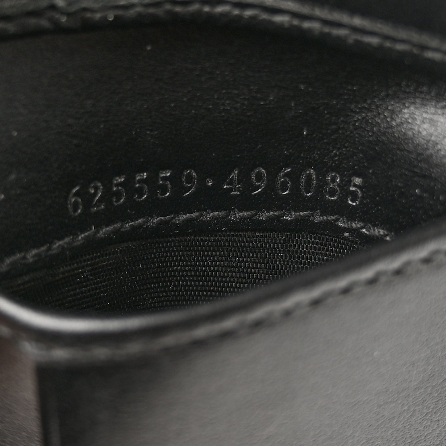 Calfskin GG Tennis Embossed Bi-Fold Wallet Black