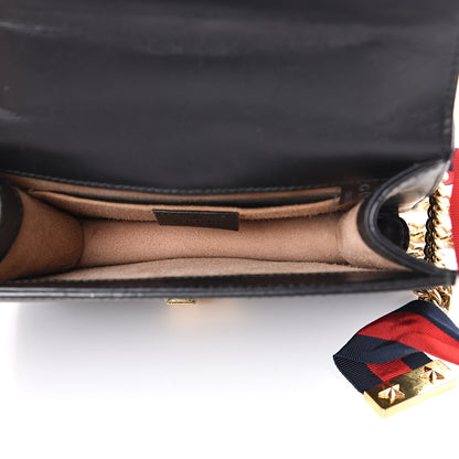 Gucci Calfskin Mini Sylvie Chain Shoulder Bag Black 4 of 18