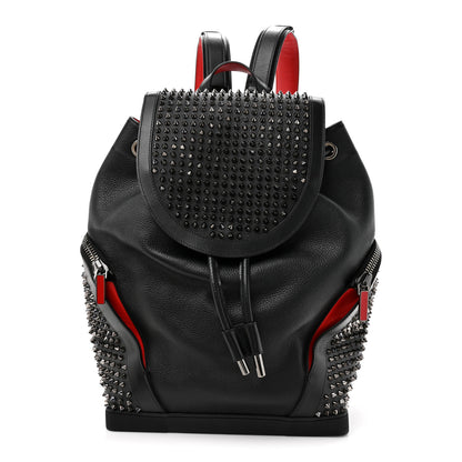 Christian Louboutin Calfskin Spiked Explorafunk Backpack Black 1 of 11