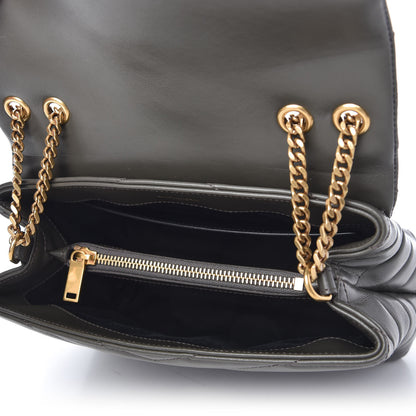 Saint Laurent Calfskin Y Quilted Monogram Small Loulou Chain Satchel Pebble 5 of 11