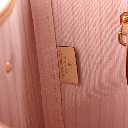 Louis Vuitton Damier Azur Neo Neverfull MM Rose Ballerine 7 of 16