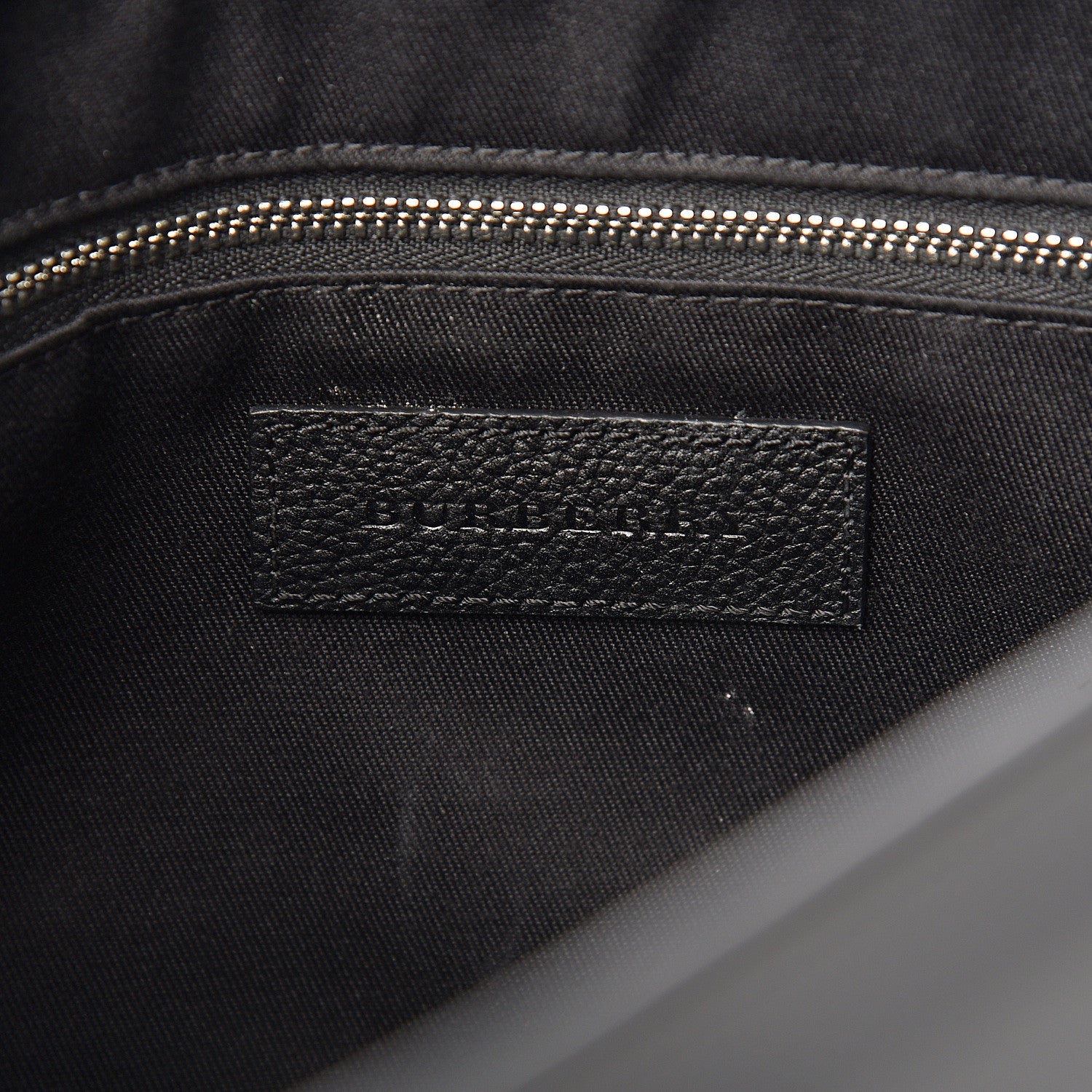 Burberry Smoked Check Logo Graphic Burleigh Messenger Bag Black 7 of 10