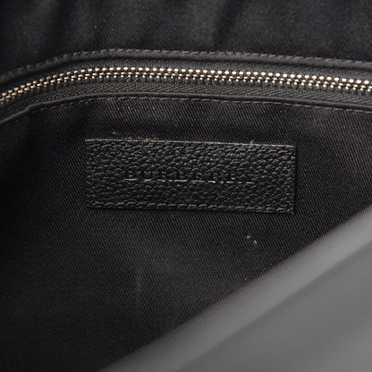Burberry Smoked Check Logo Graphic Burleigh Messenger Bag Black 7 of 10