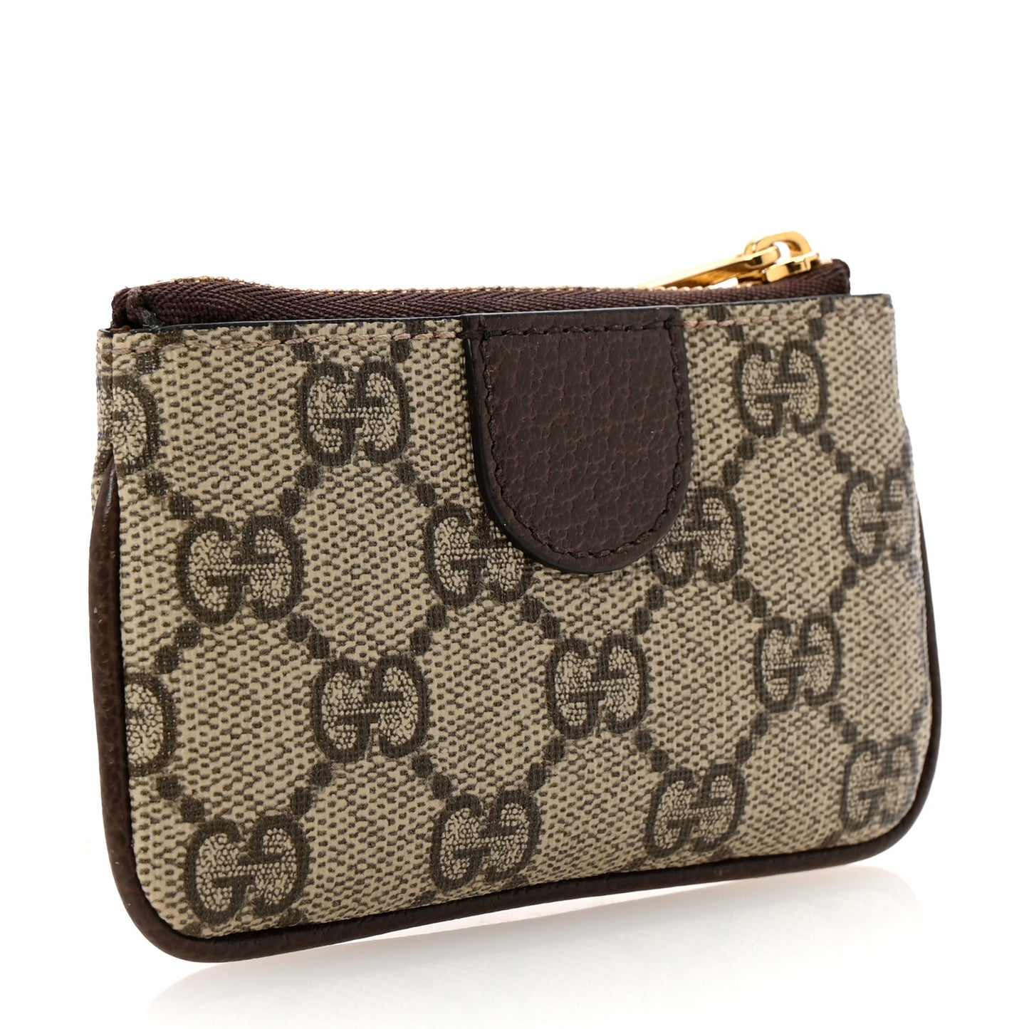 GG Supreme Monogram Web Ophidia Key Case Beige New Acero