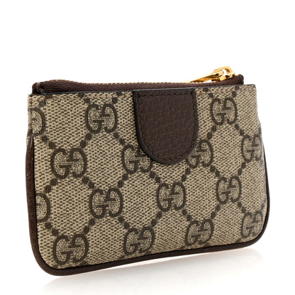 Gucci GG Supreme Monogram Web Ophidia Key Case Beige New Acero 3 of 6
