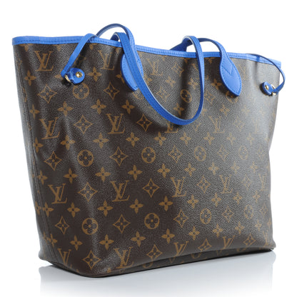 Louis Vuitton Monogram Articles de Voyage Ikat Neverfull MM Grand Blue 3 of 7