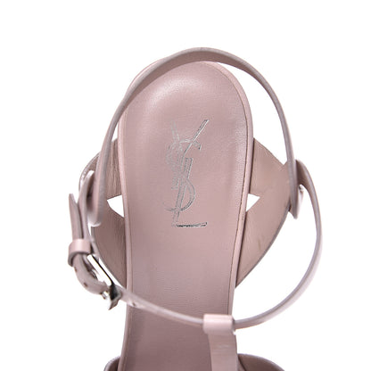 Saint Laurent Calfskin Tribute 105 Platform Sandals 40 Rose Antic 7 of 13