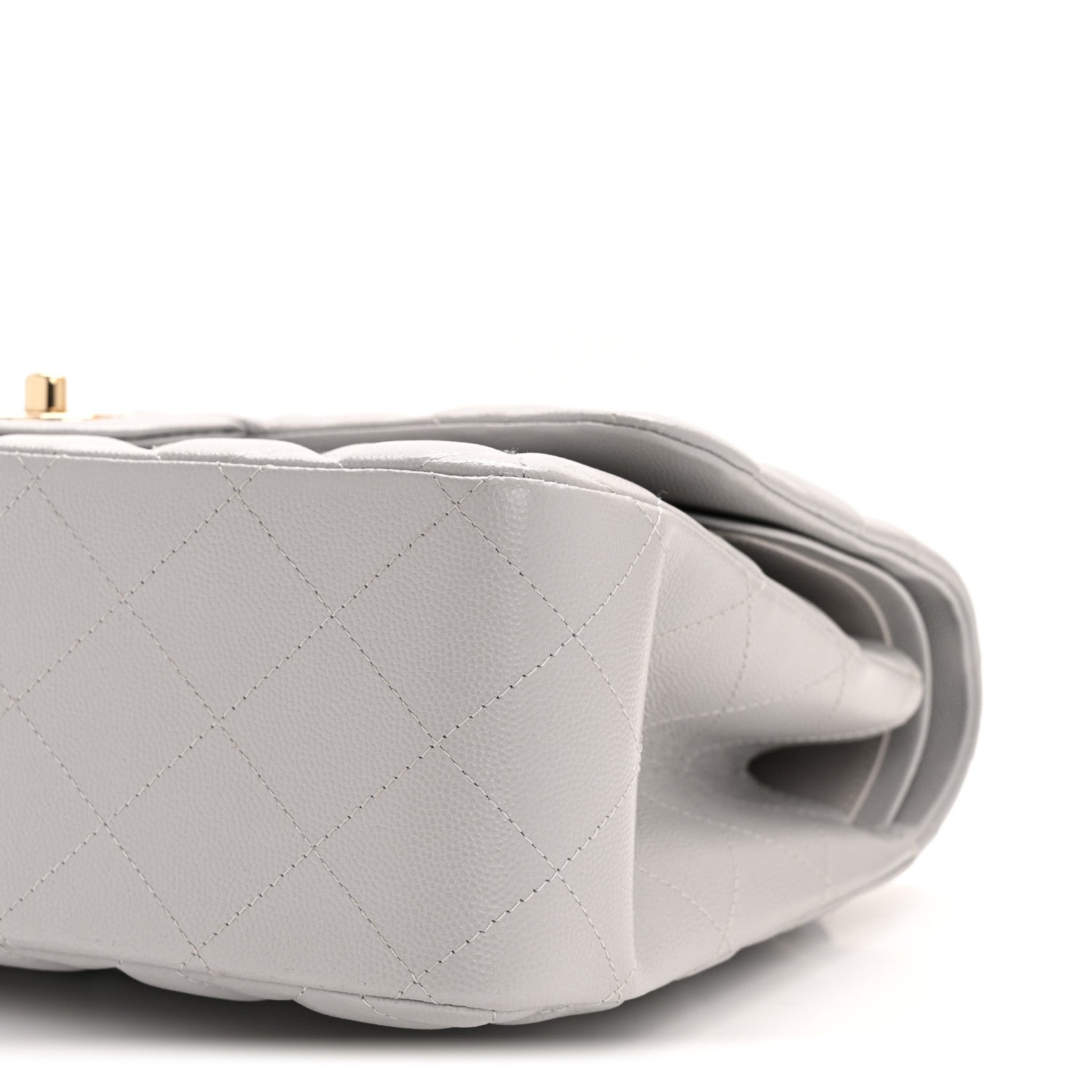 Chanel Caviar Quilted Jumbo Double Flap Grey 10 of 14