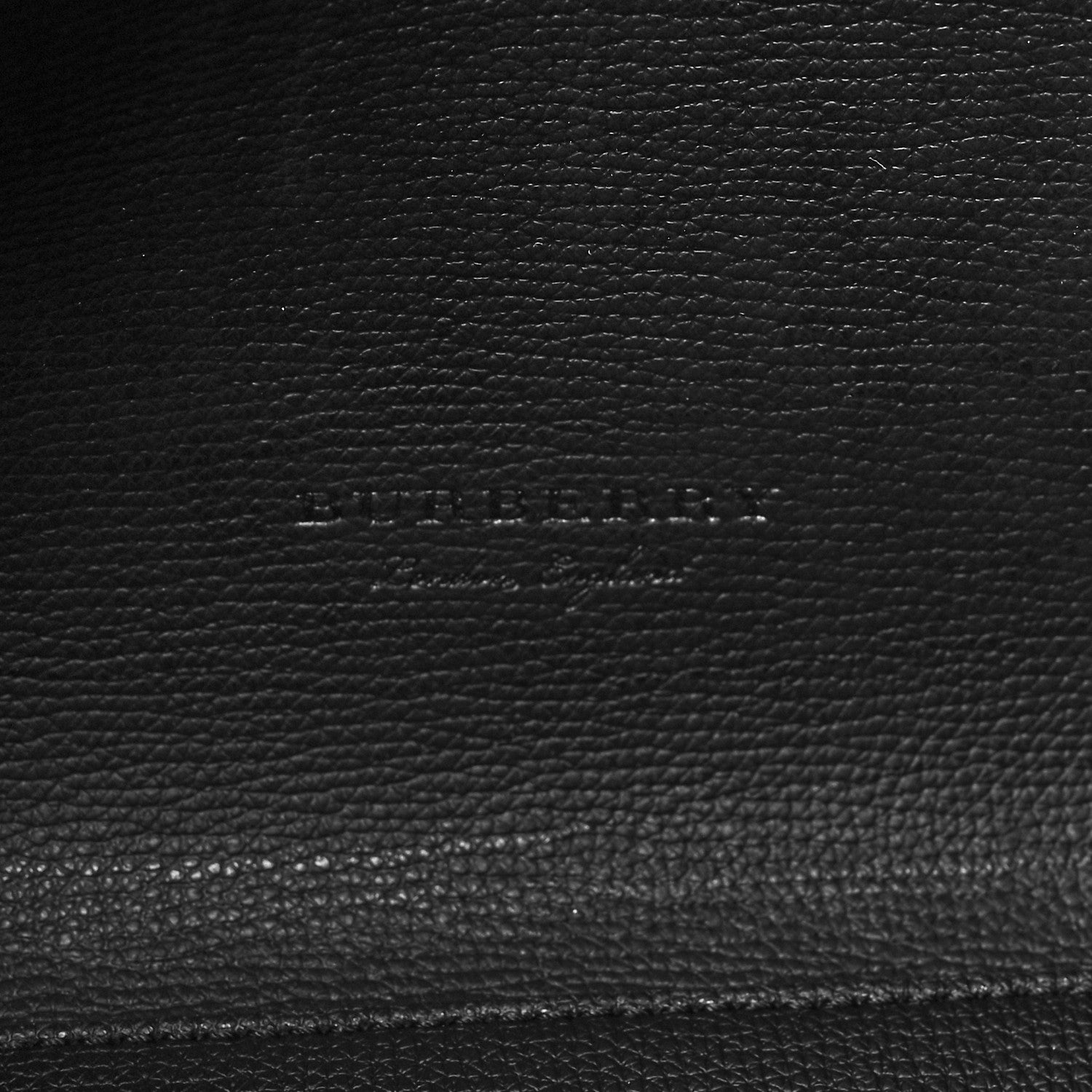 Burberry Grainy Calfskin Haymarket Check Small Reversible Tote Black 6 of 16