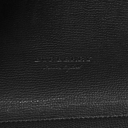 Burberry Grainy Calfskin Haymarket Check Small Reversible Tote Black 6 of 16