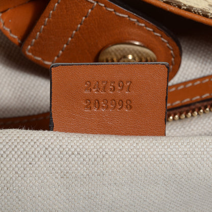 Gucci Monogram Medium Heritage Shoulder Bag Light Tobacco 7 of 7