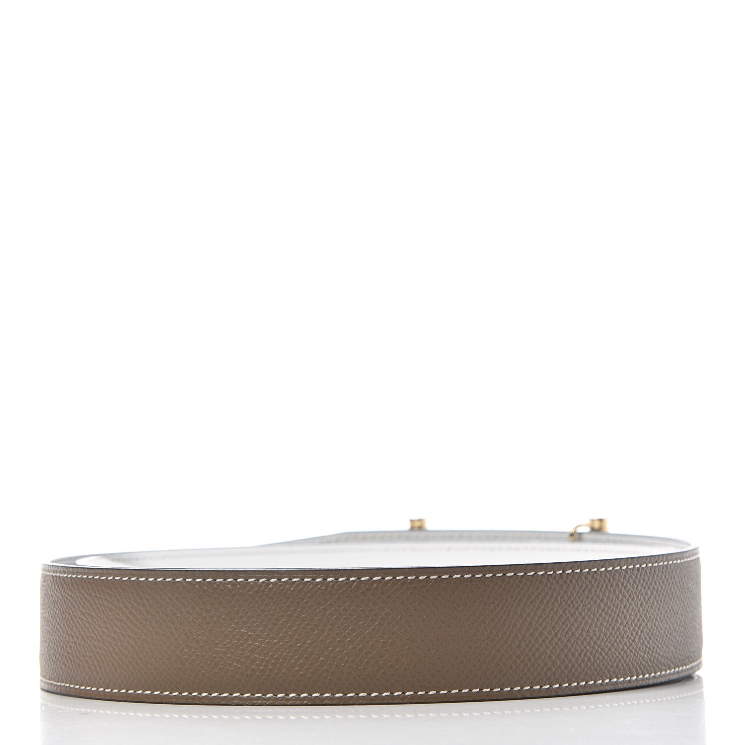 Hermes Epsom 32mm H Hippique Belt 85 Etoupe White 2 of 7