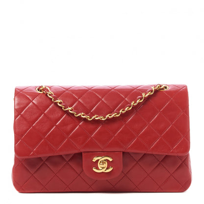 Chanel Lambskin Quilted Medium Double Flap Red 1 of 10