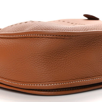 Hermes Taurillon Clemence Evelyne III PM Gold 9 of 10
