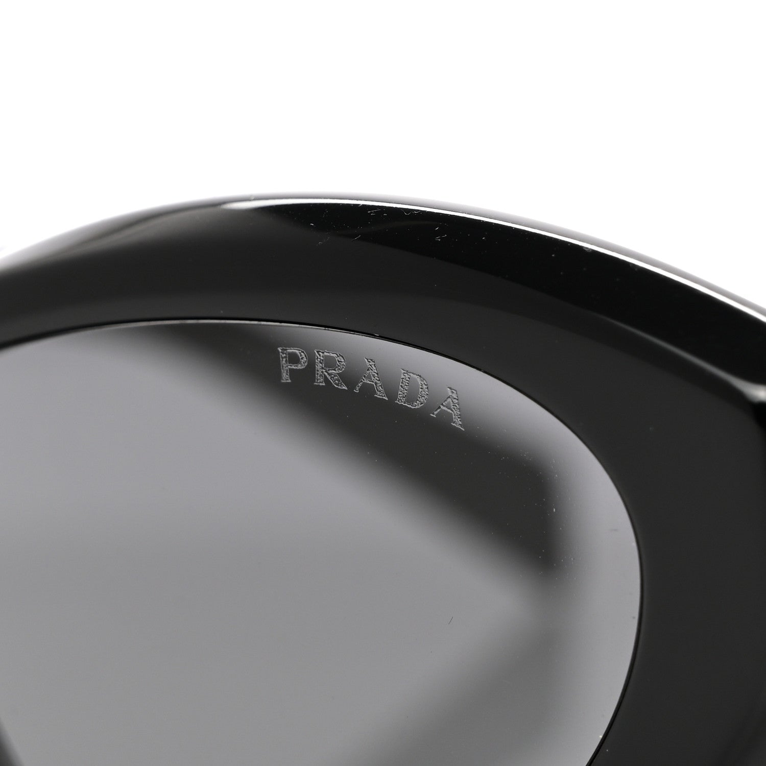 Prada Acetate Oval Sunglasses SPR 26Z Black 6 of 7