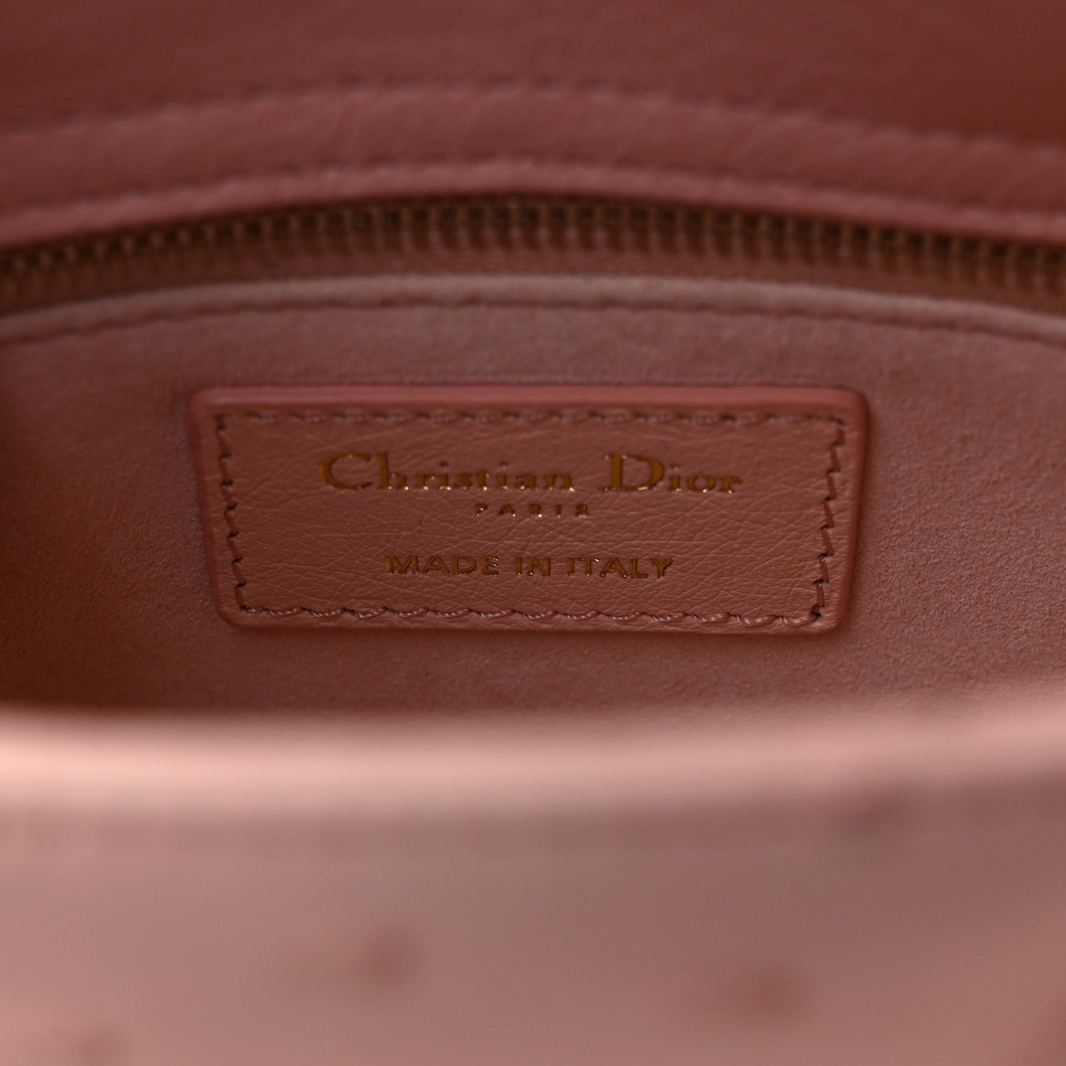 Christian Dior Ostrich Mini Lady Dior Light Pink 6 of 9