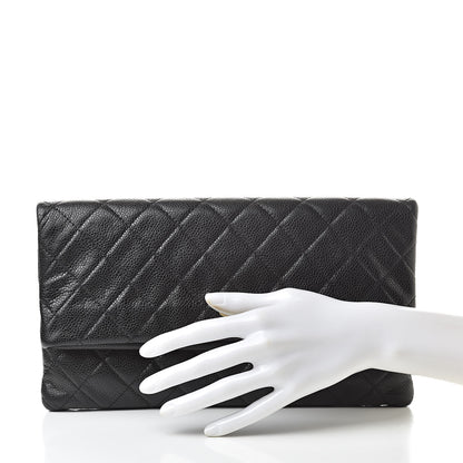 Chanel Caviar Quilted CC Beauty Clutch Black 2 of 10