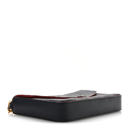 Louis Vuitton Empreinte Pochette Felicie Chain Wallet Marine Rouge 5 of 11