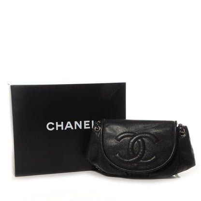 Chanel Caviar Half Moon Large Flap Black 8 of 8