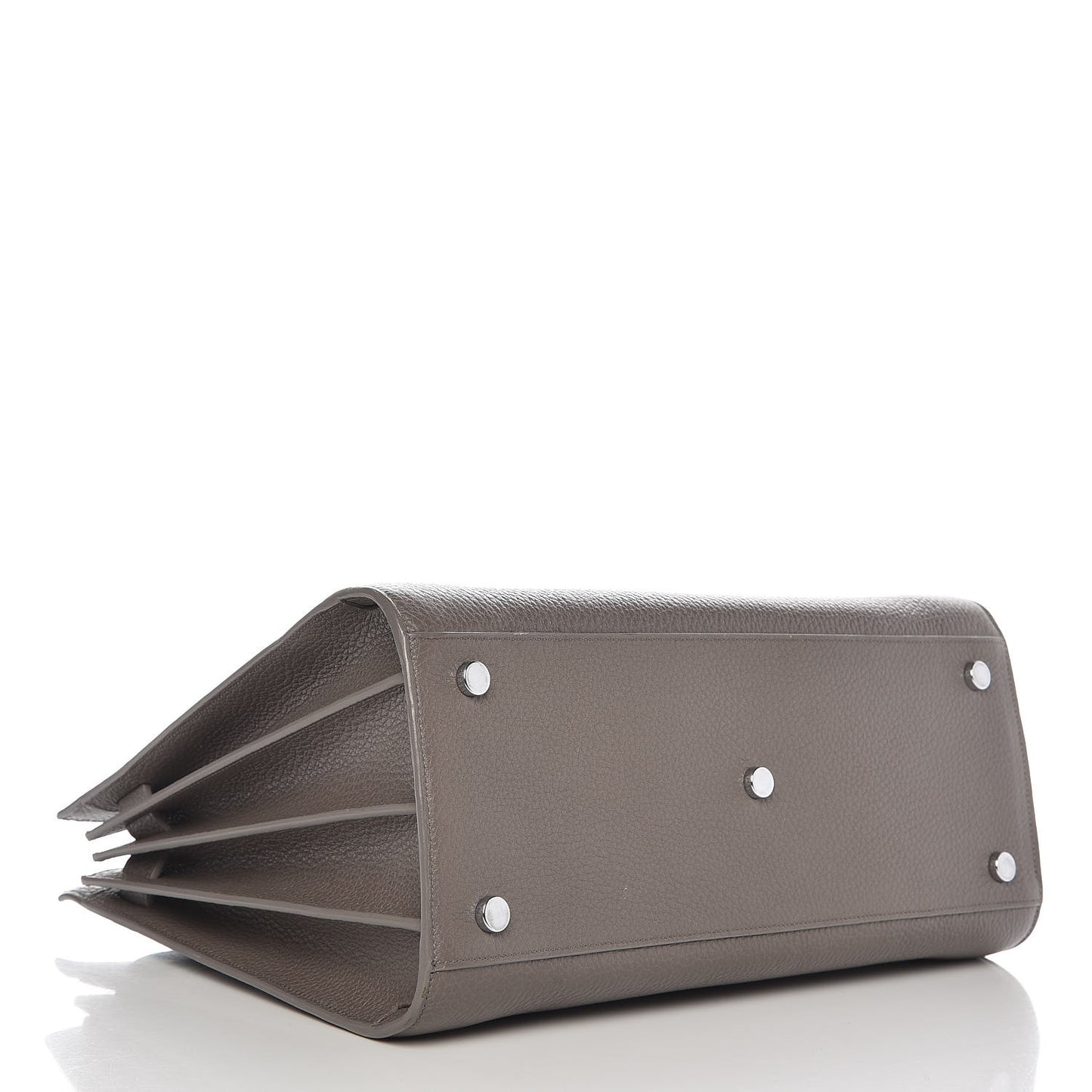 Grained Calfskin Small Sac De Jour Fog