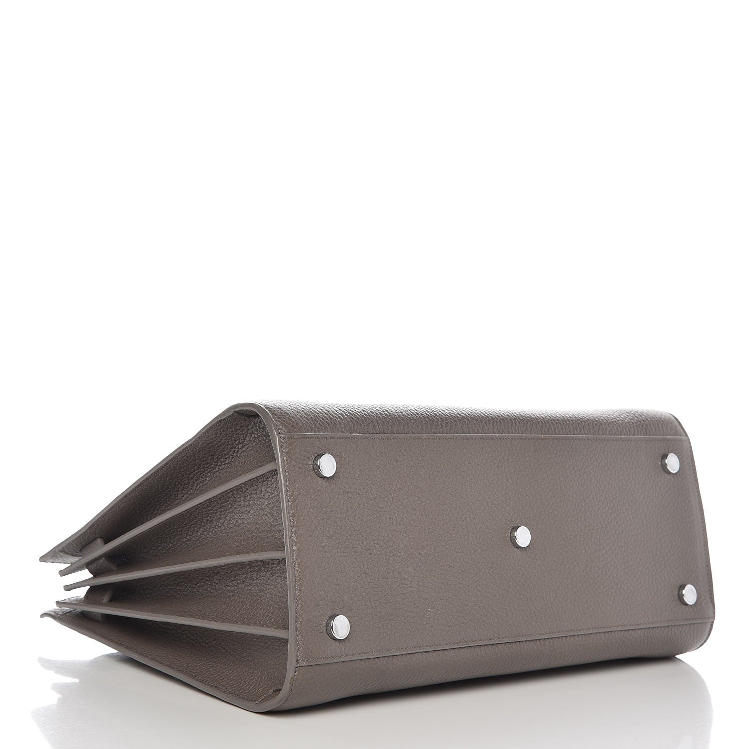Saint Laurent Grained Calfskin Small Sac De Jour Fog 5 of 9