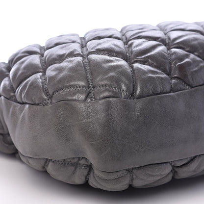 Chanel Calfskin Bubble Quilt Hobo Grey 8 of 14