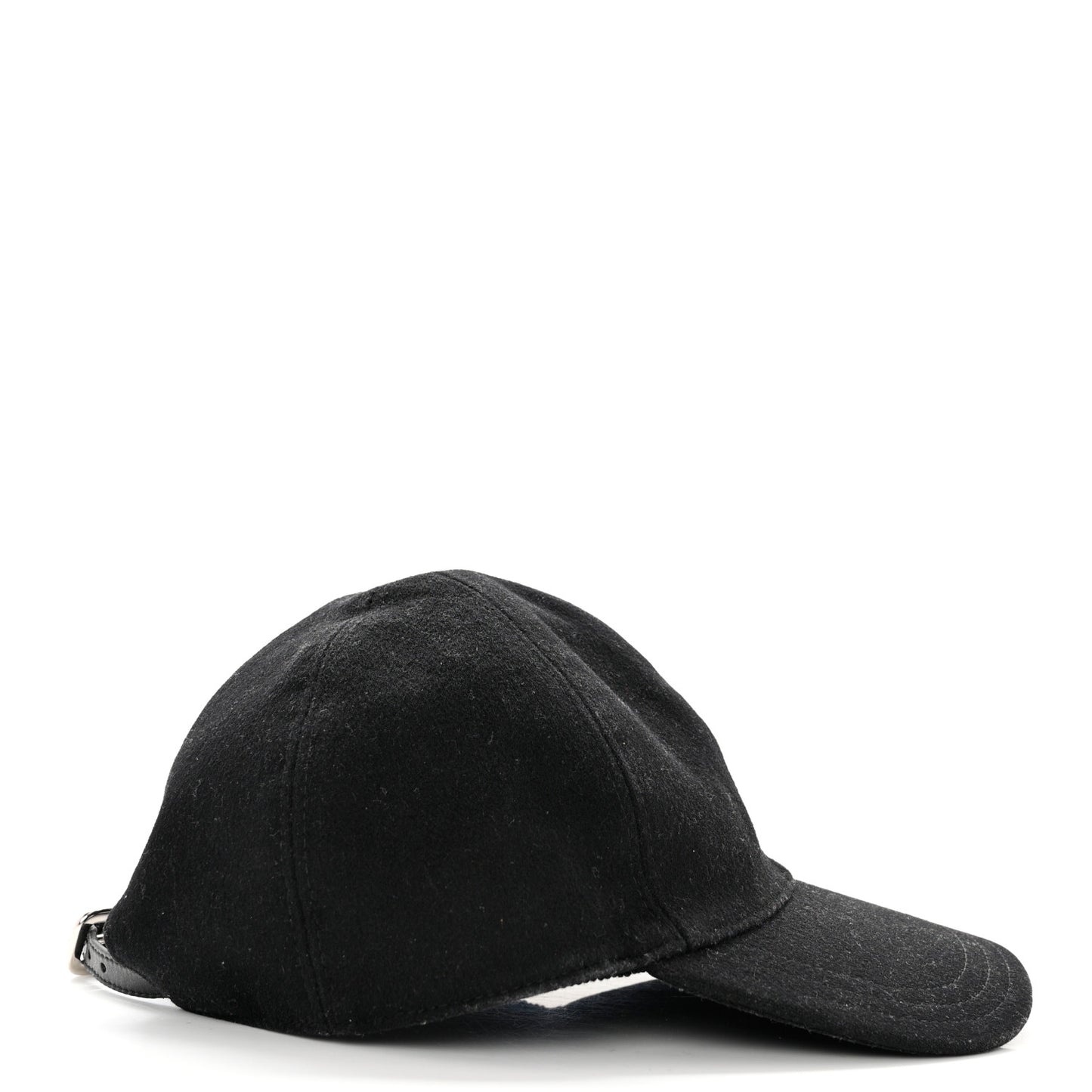 Tessuto Wool Baseball Cap S Black