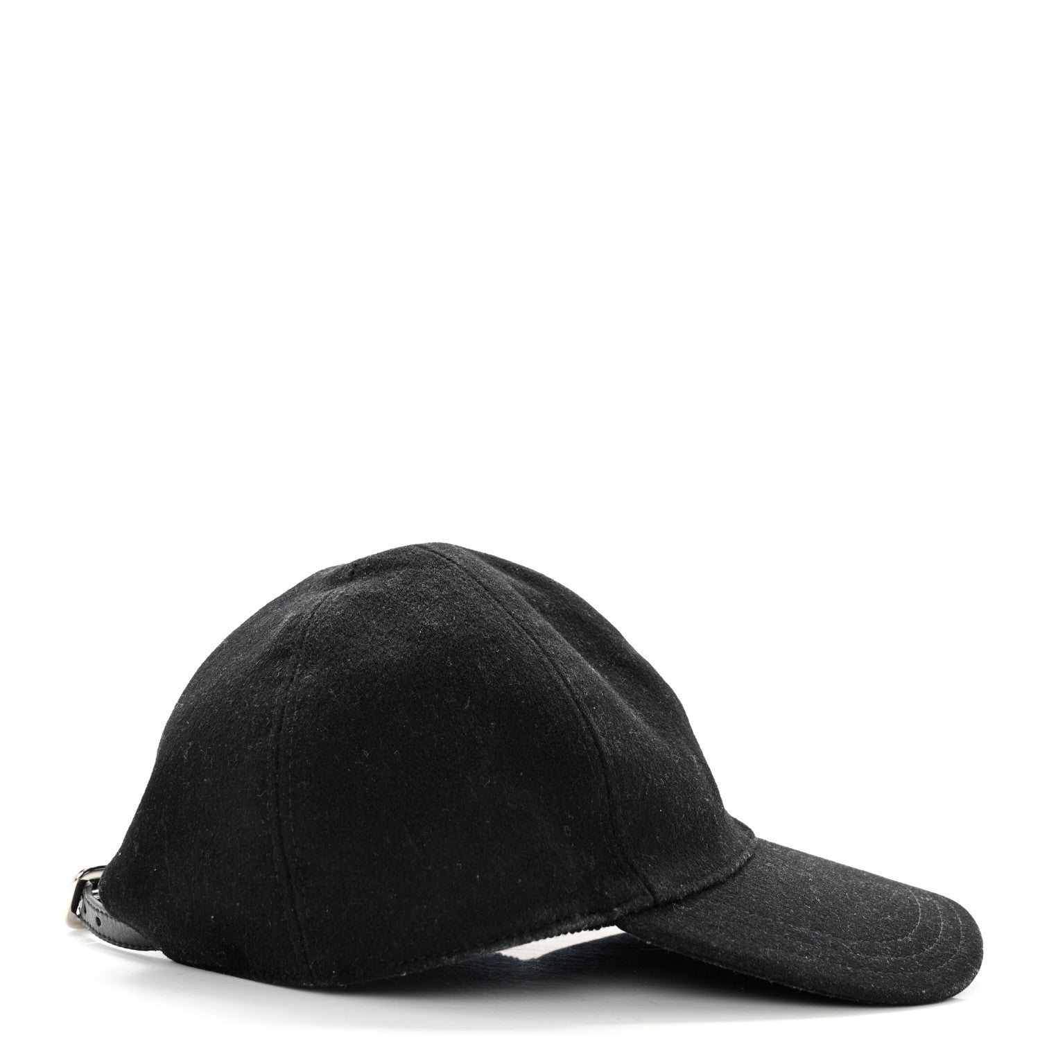 Prada Tessuto Wool Baseball Cap S Black 5 of 10