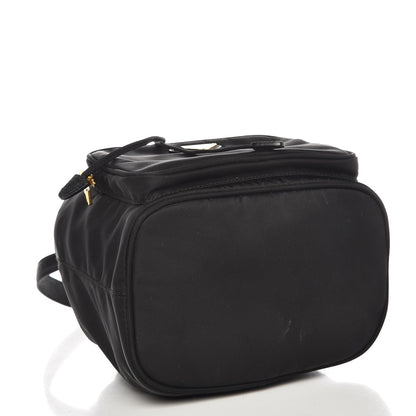 Prada Saffiano Tessuto Nylon Mini Bucket Crossbody Bag Black 5 of 8