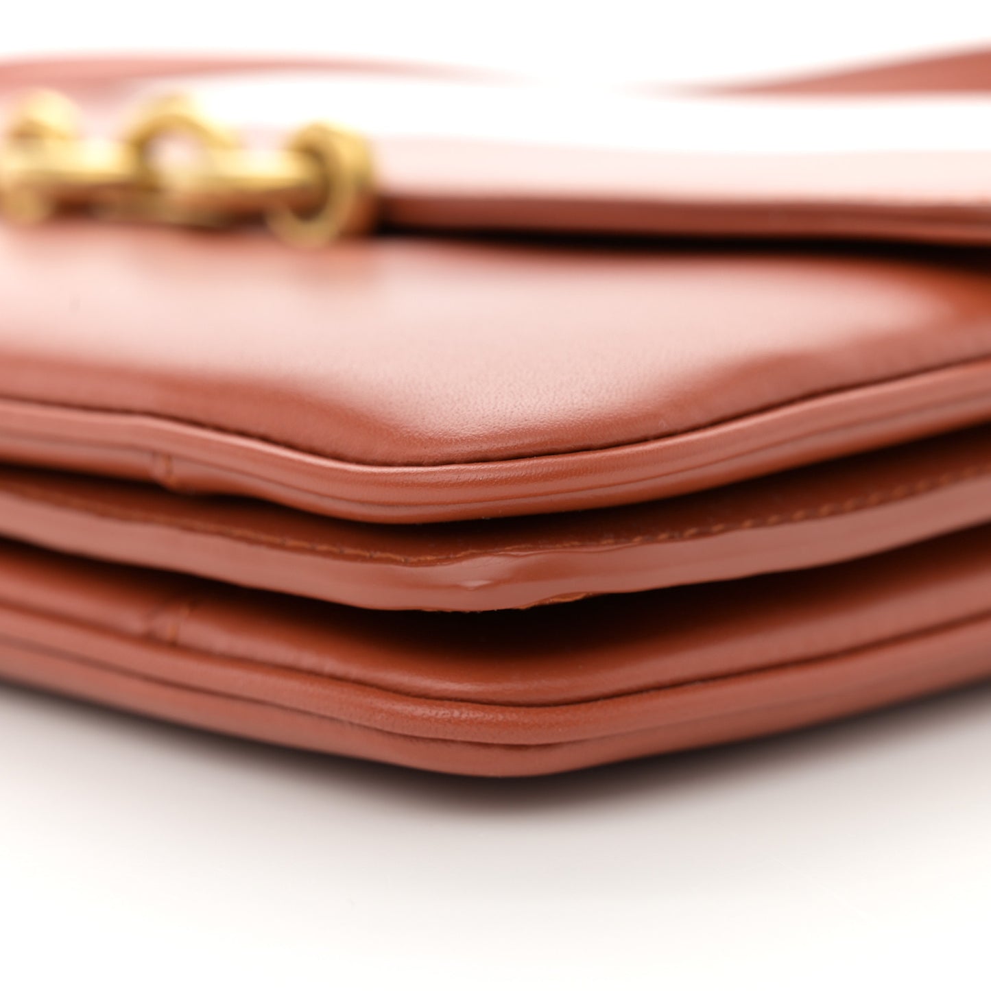 Smooth Calfskin Le Maillon Satchel Orange