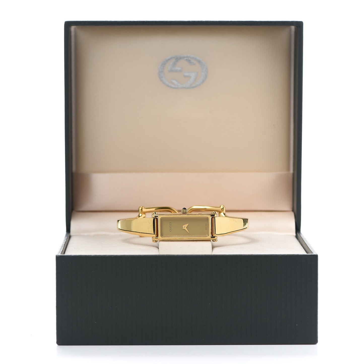 Stainless Steel 12mm 1500L Horsebit Quartz Watch Gold