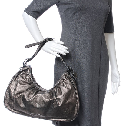 Burberry Lace Leather Avondale Hobo Metallic 2 of 8
